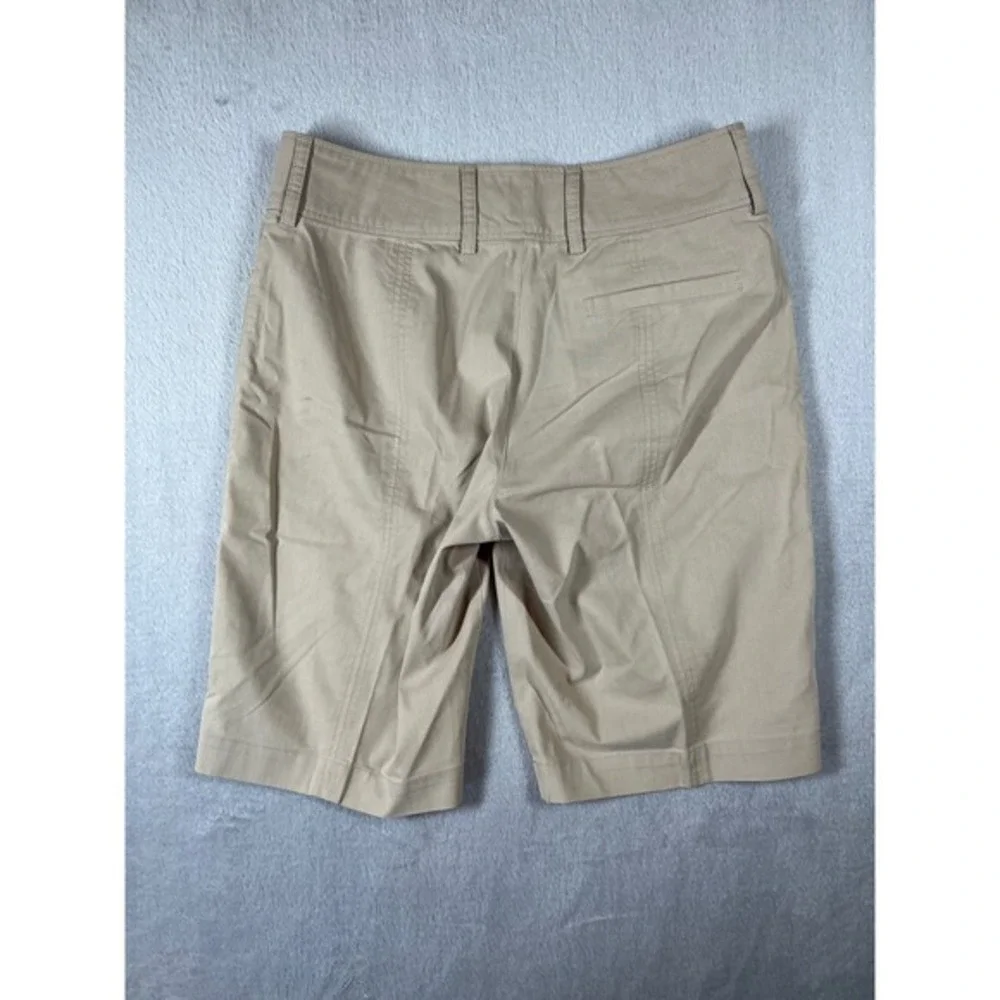 Bogner Womens Tan Khaki Bermuda Golf Shorts‎ Size 6 Stretch Cotton